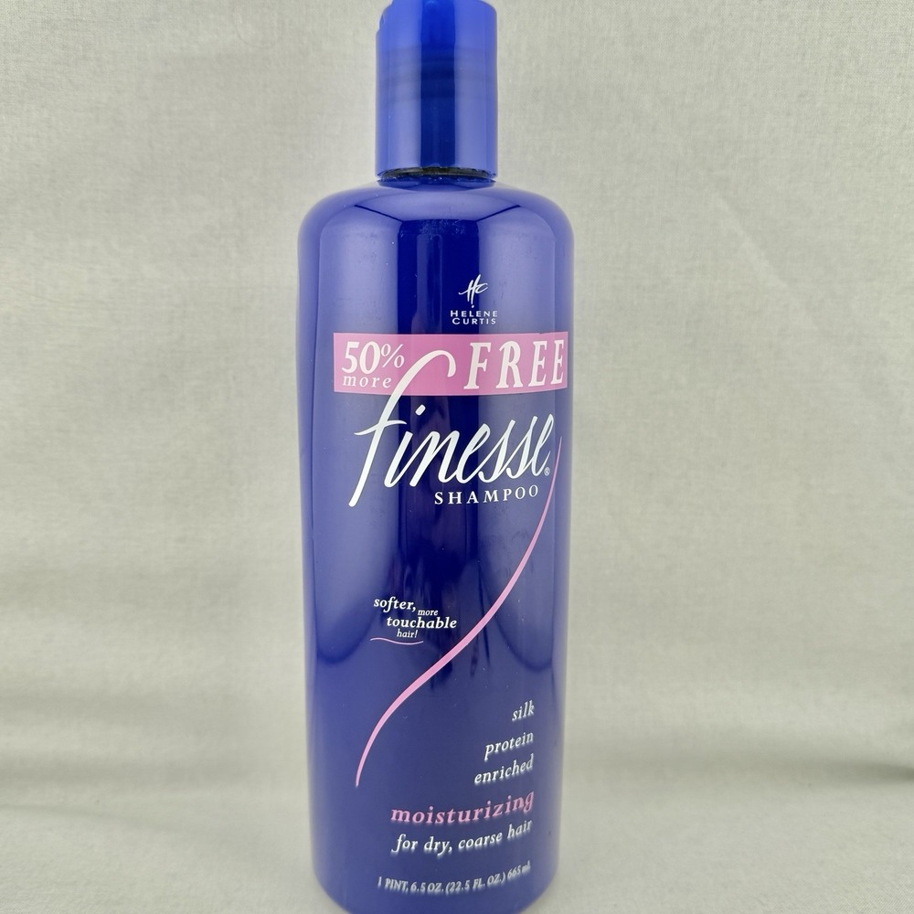 New Helene Curtis Finesse Shampoo Silk Protein Enriched Moisturizing 22.5 Oz NOS